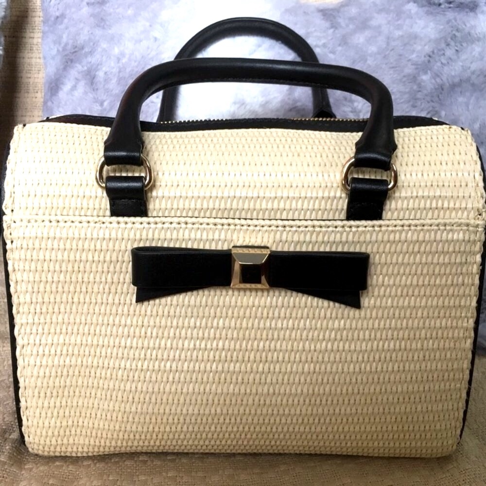 Kate Spade holly street straw ashton crossbody